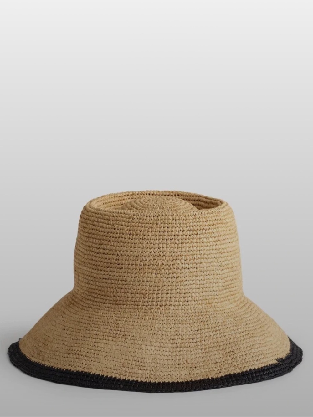 Madewell Lantern Straw Hat in vintage ivory S/M